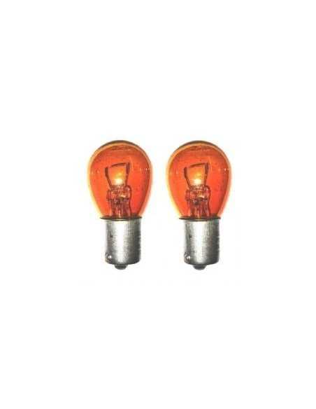 2x Amber Indicator Autolampen 12V 21W