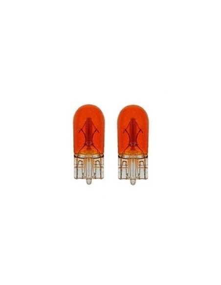 2x Amber Indicator Capless Autolampen 12V 5W