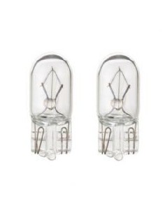 2x Ampoules de voiture sans capuchon pour clignotants transparents 12 V 5 W