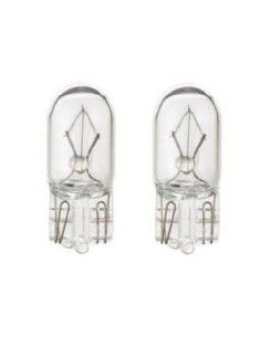 2x Lâmpadas de carro sem tampa indicadoras transparentes 12V 5W