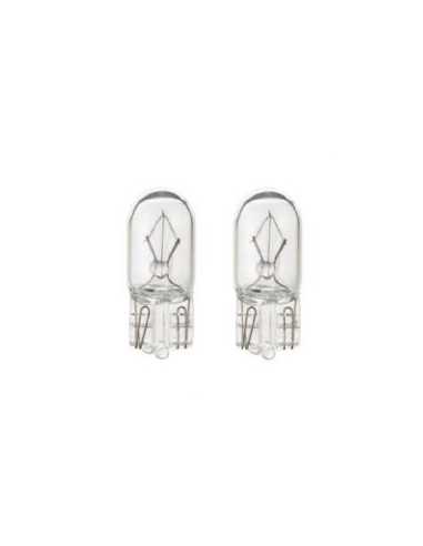 2x Lâmpadas de carro sem tampa indicadoras transparentes 12V 5W