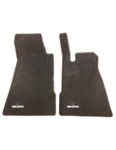 original RHD OEM BRABUS medium grey Velour Floor Mats - Smart roadster