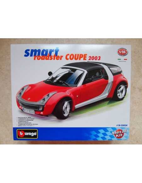 Smart Roadster Coupe vermelho 2003 Cabrio construção Kit 1/24 Bburago
