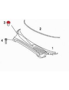 Smart Roadster Schraubenabdeckung für Frontspoiler/Frischlufteinlass