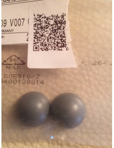 Smart Coloured Stalk End Caps (pair) grey