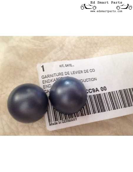 Slimme gekleurde stengel eindkappen (paar) blauwgrijs SAMOA