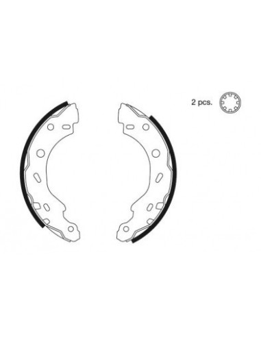 Rear Brake Shoes pair