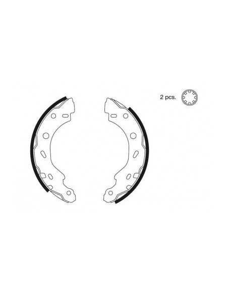 Rear Brake Shoes pair