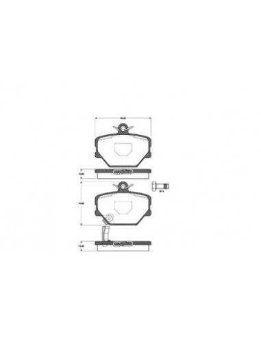 Pastiglie freno anteriori smart roadster 452 / fortwo 450/451