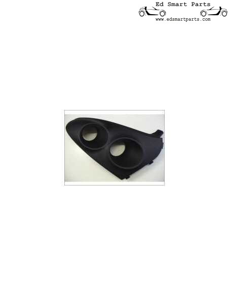 Cobertura do farol direito Smart Roadster em preto