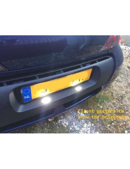Smart Roadster 452 LED license plate light set free of errors 6000k
