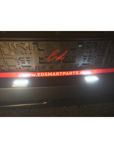 Smart Roadster 452 LED license plate light set free of errors 6000k