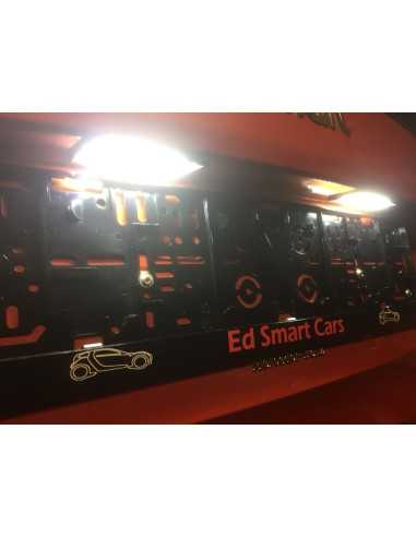 Juego de luces de matrícula LED Smart Fortwo 453 sin errores 6000k