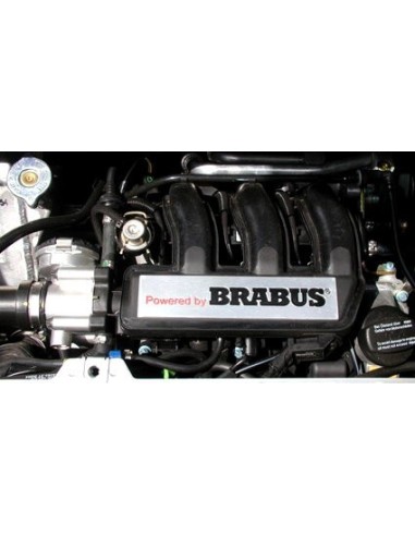 « Powered by Brabus» - plaque de décor moteur - pour fortwo 450 et roadster 452