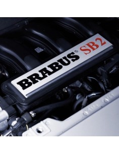 "SB2" Brabus engine decor plate - for fortwo 450 & roadster 452