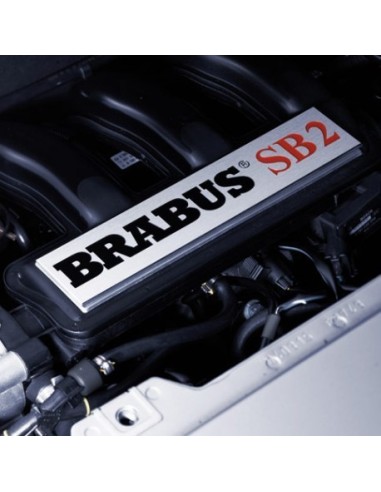 "SB2" Brabus engine decor plate - for fortwo 450 &  roadster 452