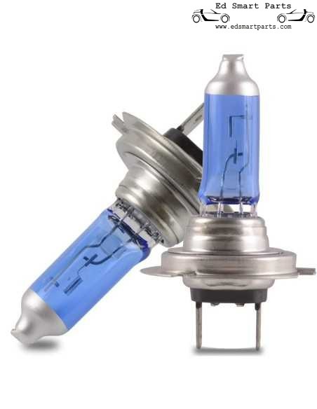 2x Ampoules halogènes au xénon H7 super lumineuses, blanc chaud, 12 V, 55 W