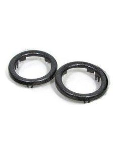 Anillos embellecedores para el tablero de instrumentos de Smart Roadster (par) diseño de carbono Blue Wave