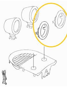 Anelli di finitura per cruscotto Smart Roadster (coppia) in alluminio anodizzato opaco 2