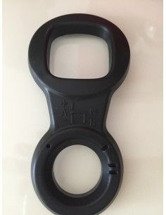 Panel embellecedor negro del Smart Roadster, consola del túnel central