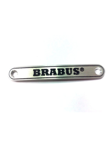 Aluminium Brabus Abzeichen Emblem Aufkleber Innenraum + 2 Schrauben für die Montage