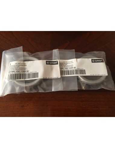 Smart Roadster Dashboard Pod Trim Rings (par) Alumínio anodizado fosco