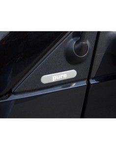 Targhetta con logo adesivo esterno Smart Pure