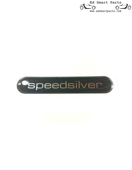 Logotipo do adesivo externo Smart Roadster Speed Silver