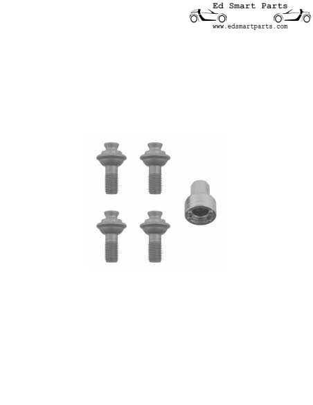 FEBI antidiefstalbeveiliging voor smart wheels, set van 4 VERGRENDELBARE WIELBOUTEN