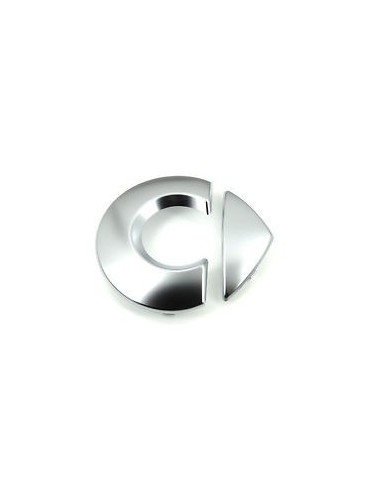 Chickenhead Logo / emblem for bonnet Silver, self-adhesive