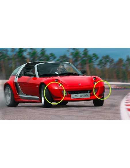 Smart Roadster Brabus V6 look front wing splitters - 1 pair