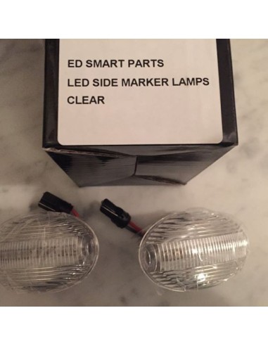 New Smart Roadster 452 or ForTwo 450 LED side repeater indicator pair smoke or clear lens dynamic or standard