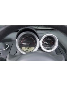 Housse de compteur de vitesse Smart Roadster Brabus en cuir noir 2
