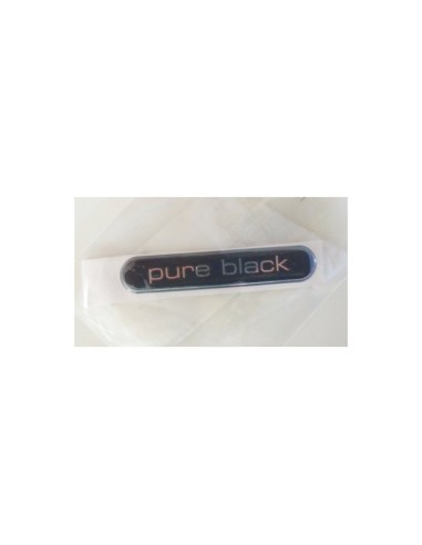 Smart placa de identificación del logotipo de la pegatina externa negra pura