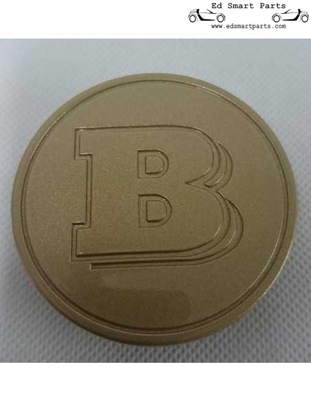 Tampa de centro de roda Gold Smart Brabus original para fortwo 450 e 451 roadster 452
