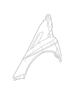 Smart ForTwo 451 2007-2013 Spatbord Wing Achterzijde gespoten Links of Rechts