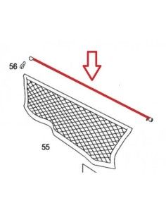 Barra de fixação original Smart Fortwo 450 para bolsa porta-malas e/ou tampa do porta-malas 2