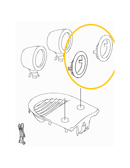 Bagues de finition pour tableau de bord Smart Roadster (paire) aspect carbone Brabus Bagues de finition pour tableau de bord Smart Roadster (paire) aspect carbone Brabus