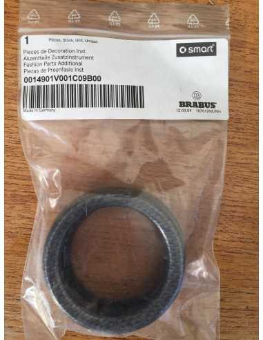 Anelli di finitura per cruscotto Smart Roadster (coppia) Brabus carbon look