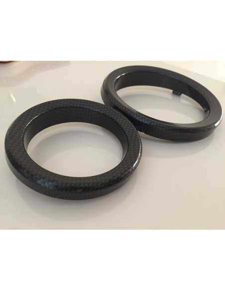 Painel do Smart Roadster Anel dianteiro Painel de instrumentos Velocímetro Brabus Carbon Look Painel do Smart Roadster Anel dianteiro Painel de instrumentos Velocímetro Brabus Carbon Look