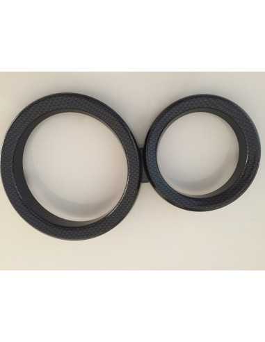 Smart Roadster Dashboard Frontring Instrumentenpaneel snelheidsmeter Brabus carbonlook