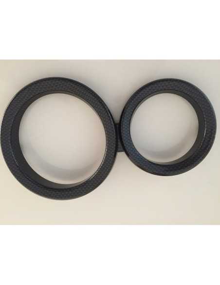 Smart Roadster Dashboard Front Ring Instrument Cluster speedo Brabus carbon look Smart Roadster Dashboard Front Ring Instrument Cluster speedo Brabus carbon look