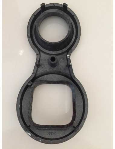 Tableau de bord Smart Roadster aspect carbone Garniture en anneau pour console du tunnel central