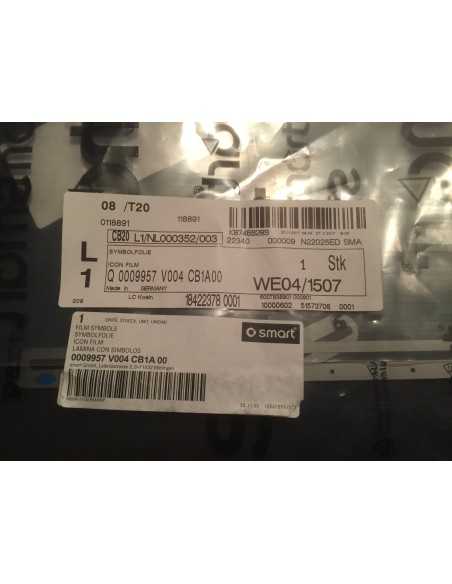 nieuwe smart Roadster 452 icoon film dashboard zilvergrijs