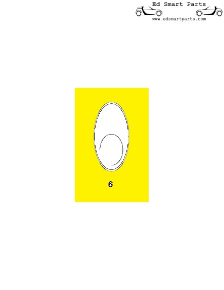 Interrupteur à bouton intérieur Smart Roadster 452 pour vitres, phares antibrouillard, etc.