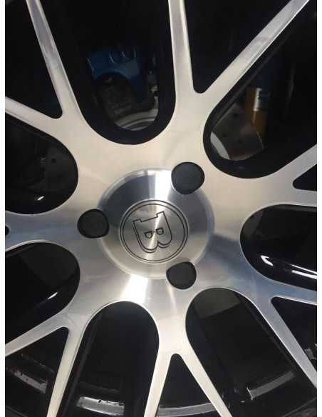 Brabus black wheel bolt covers set of 16 suitable for Smart fortwo and forfour 453 wheels Brabus black wheel bolt covers set of 16 suitable for Smart fortwo and forfour 453 wheels