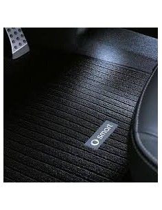 Tapis de sol côtelés d'origine OEM, jeu de 2 - Smart fortwo 451