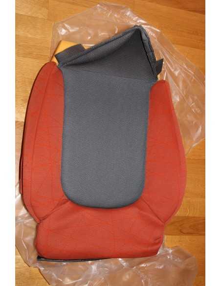 Cojín del respaldo del asiento del nuevo Smart Roadster 452 con diseño de garabatos en rojo