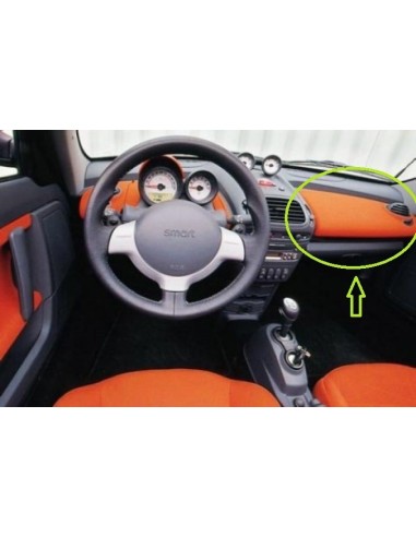 Smart roadster couverture d’airbag passager griffonner rouge choisir entre RHD & LHD
