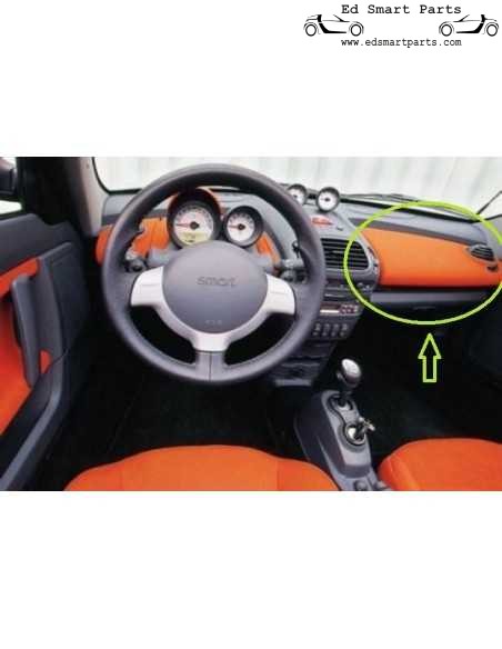 Copertura airbag passeggero Smart Roadster scarabocchio rosso scegli tra RHD e LHD